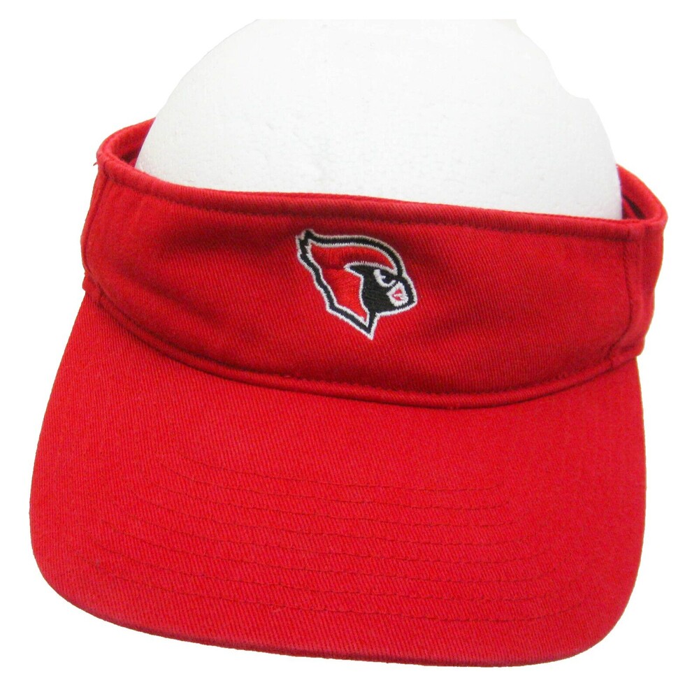 Arizona CARDINALS Mens Red Visor Hat (Adult Adjustable) 100% Cotton NFL Football
